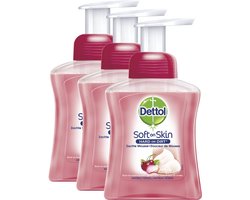 Dettol Handzeep Zachte Mousse Roos- en Kersenbloesem - 3 x 250 ml - Grootverpakking