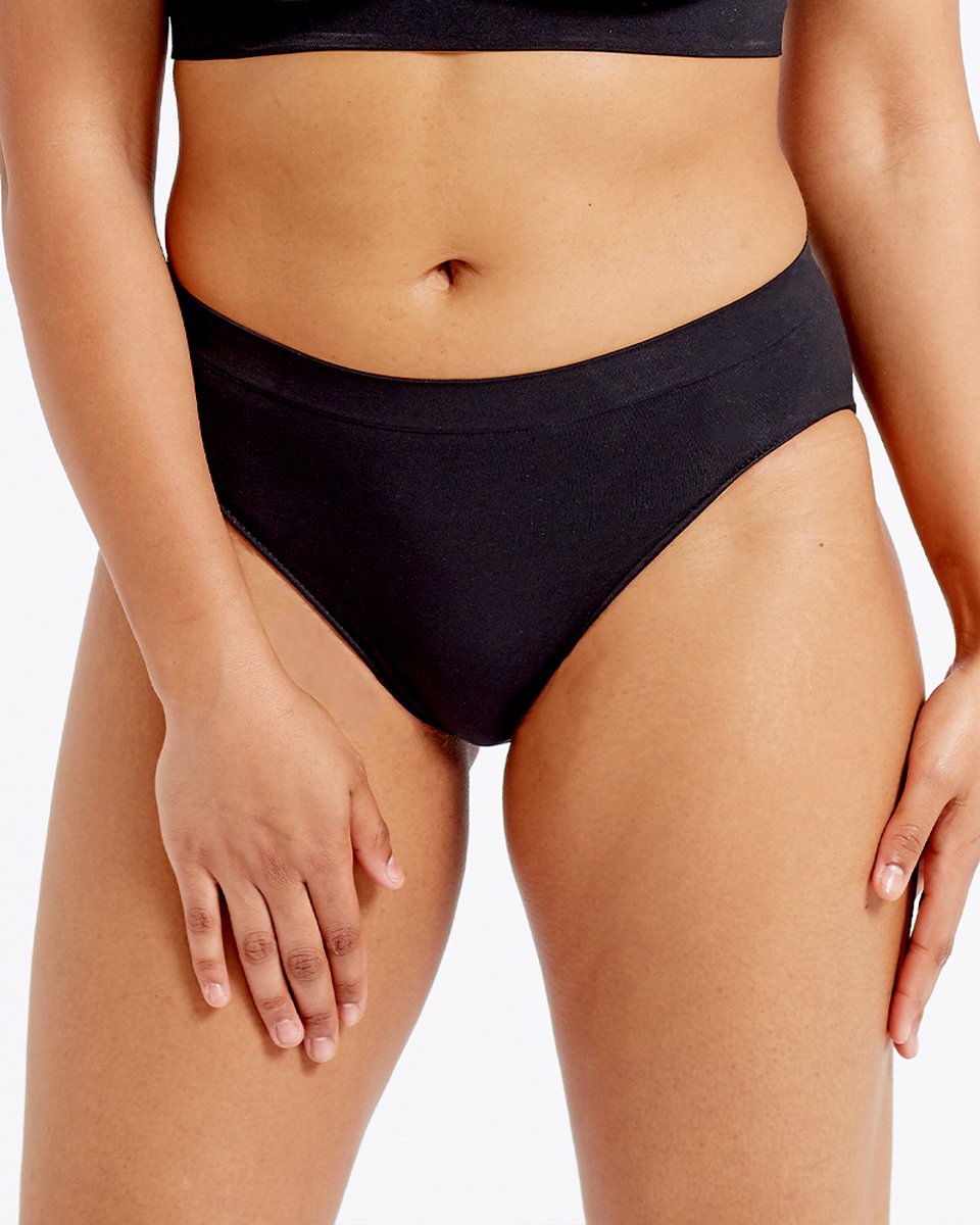 Pretty Polly Slipje - Eco-Wear - Naadloze - Heupslip - XL - Zwart
