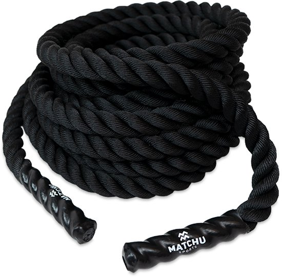 Matchu Sports - Battle rope - Fitness touw - HIIT training - 8KG ...