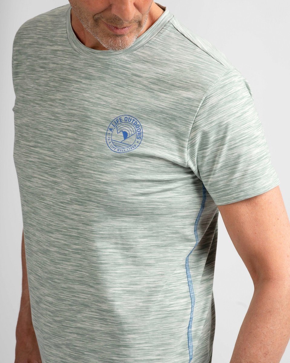 Shirt Enzo lichtgrijs melange heren Life Line - M