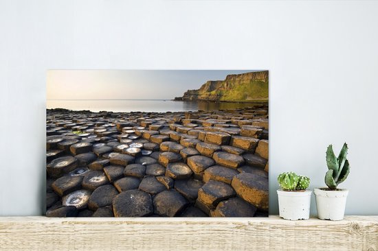 Belle formation rocheuse à la Chaussée des Géants en Irlande du Nord Aluminium 30x20 cm - petit - Tirage photo sur aluminium (décoration murale en métal)
