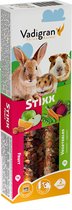 10x Stixx lapin, cobaye & hamster fruits & légumes (2 sticks)