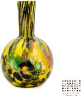 Design Vaas Globe - Fidrio FIESTA - glas, mondgeblazen bloemenvaas - hoogte 26 cm