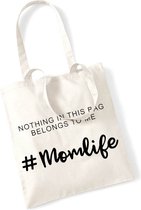 Draagtas moederdag - Momlife - Shopping bag - Draagtas