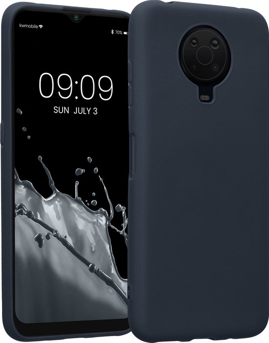kwmobile telefoonhoesje geschikt voor Nokia G20 / G10 - Hoesje voor smartphone - Back cover in bosbesblauw