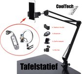Smartphone arm voor Tafelmontage - Microfoon Arm | Microfoon Statief | Microfoon Standaard | Boom Arm | telefoon Arm | Telefoon Stand | Standhouder | Tafelstatief | Tafel Tripod | Telefoon Stand | GoPro | GoPro Houder | Mic Stand | Podcast