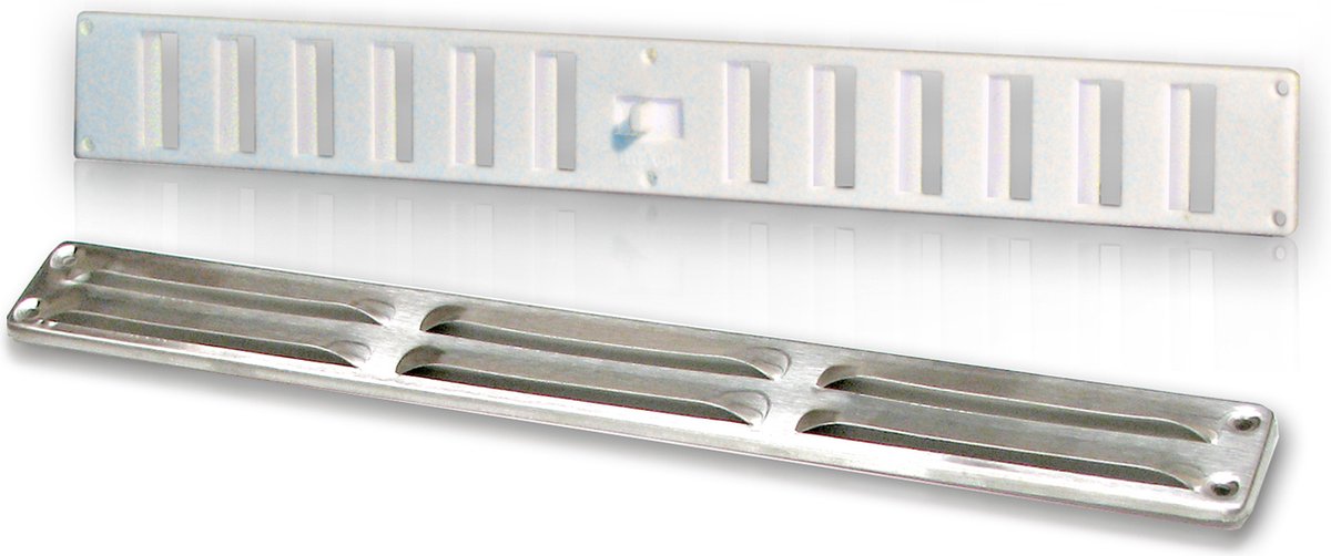 Bekro Ventilatieset 370x40mm, wit/aluminium