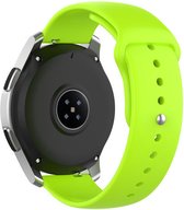 Strap-it Smartwatch bandje 20mm - horlogebandje sport geschikt voor Samsung Galaxy Watch 42mm / Galaxy Watch 3 41mm / Galaxy Watch Active / Active2 40 & 44mm / Gear Sport - Polar Ignite / 2 / 3 / Unite / Pacer - lichtgroen