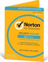 Bol.com Norton Security Deluxe 3.0 - Engels - 3 Apparaten - 1 Jaar - Windows - Mac - iOS – Android aanbieding
