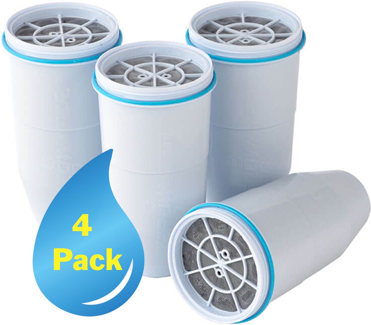 ZeroWater Waterfilter - 4-Pack - Waterkan Vervangingsfilters - ZeroWater