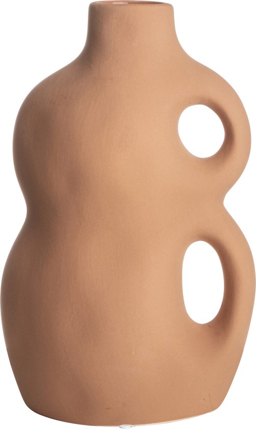 Gusta - Vaas met Handvatten - Terracotta - 16,3x26,3x11cm