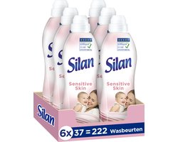 Silan Sensitive Wasverzachter - 6 x 37 wasbeurten - Voordeelverpakking