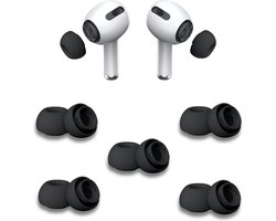 Oordopjes geschikt voor Apple Airpods Pro - Airpods Pro tips - Airpods Pro vervanging tips - 5 paar oordopjes geschikt voor Airpods Pro - Large / Zwart