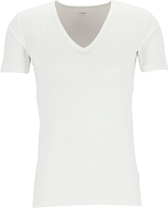 Mey Dry Cotton T-shirt fonctionnel (pack de 1) - T-shirt homme coupe classique col V profond - blanc - Taille : 6XL