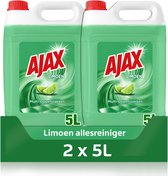 Bol.com Ajax Allesreiniger Limoen 2 x 5L - Voordeelverpakking aanbieding