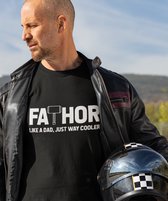 Vaderdag T-shirt Fathor | Kleur Zwart | Maat M | Vaderdag Kados / Cadeautjes