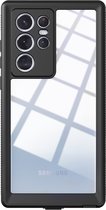 Redpepper Hoesje Geschikt voor Samsung Galaxy S22 Ultra - Redpepper Dot Plus Waterproof Backcover - Zwart