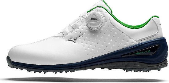 Mizuno - Nexlite 006 - Chaussure de golf pour homme - BOA - Wit/ vert - Taille 40,5