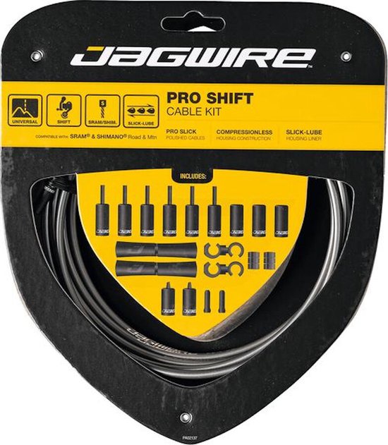 Jagwire Kit Pro Shift 2 Unidades Zwart