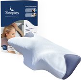 Sleepies® Memory Foam Hoofdkussen voor Nekklachten – Orthopedisch & Ergonomisch - Wit