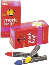 Zhk Merkkrijt Zeskant Zwart 12/Doos