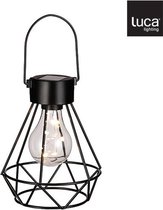 Luca Lighting Solar Hanglamp - 24 x 13,5 cm - Metaal - Zwart