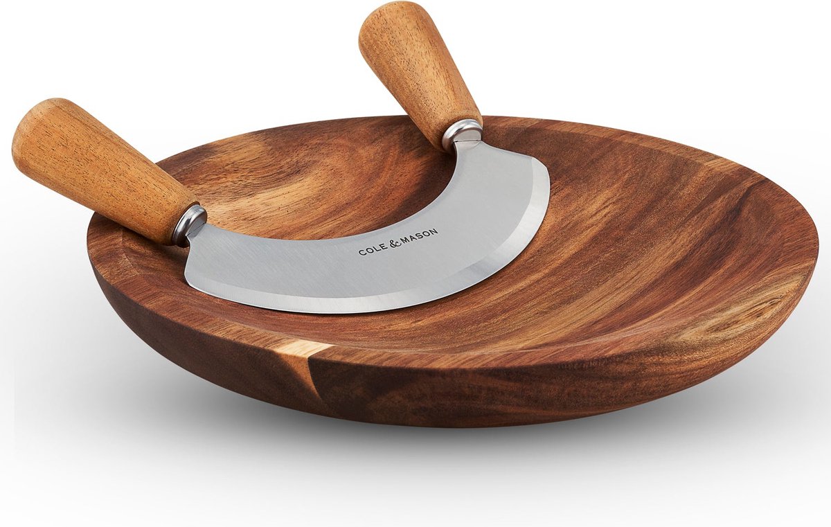 Cole & Mason Ashden Wiegemes & Snijplank - Acacia Hout - Ø 24cm