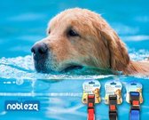 Nobleza Zwemhalsband - Hondenhalsband waterdicht - Waterbestendige halsband hond - Waterproof halsband hond - Reflecterend - Veiligheidssluiting - Zwart - Maat L