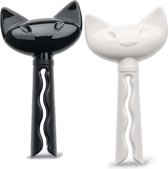 koziol-vershoudclips-miaou-4-5-x-8-6-cm-zwart-wit-2-stuks