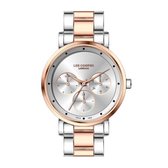 Lee Cooper LC07030.530 - Horloge - Analoog - Dames - Vrouwen - stalen band - Zilverkleurig - Rosékleurig