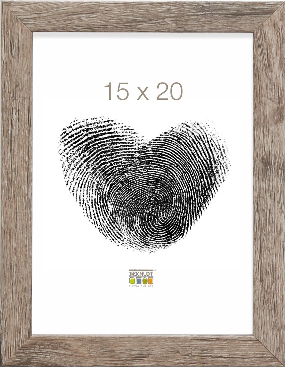 Deknudt Frames fotolijst S45RH7 - grijs-beige - hout - 15x20 cm