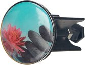 Wastafel stopper Pluggy Lotus - Afvoerstop, voor alle gangbare afvoeren, kunststof, 3,9 x 6,5 x 3,9 cm, meerkleurig 227411