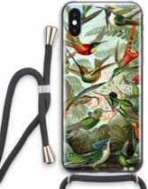 Case Company® - iPhone XS hoesje met Koord - Haeckel Trochilidae - Telefoonhoesje met Zwart Koord - Extra Bescherming aan alle Kanten en Over de Schermrand