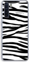 Case Company® - Oppo A91 hoesje - Zebra pattern - Soft Cover Telefoonhoesje - Bescherming aan alle Kanten en Schermrand