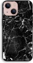 Case Company® - iPhone 13 mini hoesje - Zwart Marmer - Biologisch Afbreekbaar Telefoonhoesje - Bescherming alle Kanten en Schermrand