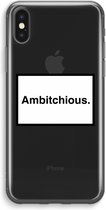 Case Company® - iPhone XS Max hoesje - Ambitchious - Soft Cover Telefoonhoesje - Bescherming aan alle Kanten en Schermrand