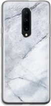 Case Company® - OnePlus 7 Pro hoesje - Witte marmer - Soft Cover Telefoonhoesje - Bescherming aan alle Kanten en Schermrand