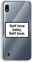 Case Company® - Samsung Galaxy A10 hoesje - Self love - Soft Cover Telefoonhoesje - Bescherming aan alle Kanten en Schermrand