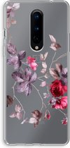 Case Company® - OnePlus 8 hoesje - Mooie bloemen - Soft Cover Telefoonhoesje - Bescherming aan alle Kanten en Schermrand