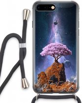 Case Company® - iPhone 8 Plus hoesje met Koord - Ambition - Telefoonhoesje met Zwart Koord - Extra Bescherming aan alle Kanten en Over de Schermrand