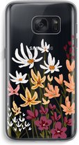 Case Company® - Samsung Galaxy S7 hoesje - Painted wildflowers - Soft Cover Telefoonhoesje - Bescherming aan alle Kanten en Schermrand