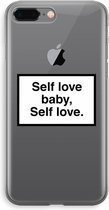 Case Company® - iPhone 8 Plus hoesje - Self love - Soft Cover Telefoonhoesje - Bescherming aan alle Kanten en Schermrand