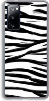 Case Company® - Samsung Galaxy S20 FE / S20 FE 5G hoesje - Zebra pattern - Soft Cover Telefoonhoesje - Bescherming aan alle Kanten en Schermrand