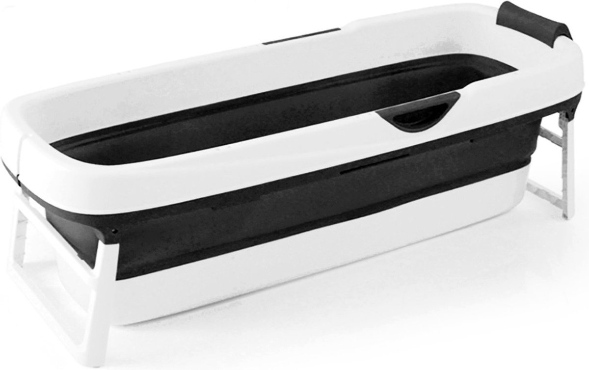 HelloBath® Opvouwbaar bad Zitbad Inklapbaar Bath Bucket Goliath XL Zwart 155...