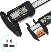 digitale schuifmaat - 15 cm - Schuifmaat - elektronische schuifmaat met digitaal display - dieptemeter - micrometer - meetinstrument