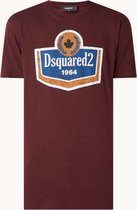 Dsquared2 T-shirt met logoprint - Bordeaux Rood - Maat L