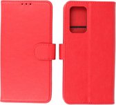 Hoesje Geschikt voor Samsung Galaxy A73 - Book Case Telefoonhoesje - Kaarthouder Portemonnee Hoesje - Wallet Cases - Rood