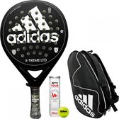 Adidas X-Treme LTD Racket + Padeltas Zwart/Wit (Round) - 2021