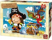 King legpuzzel Kiddy adventure - Treasure Island 50 stukjes