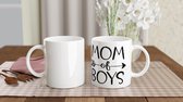 Mok - Mom of Boys - Beker - Moederdag - Cadeau - Mama - Moeder
